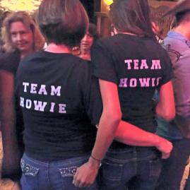 Howie's friends had teeshirts made in honor of him. Team Howie.